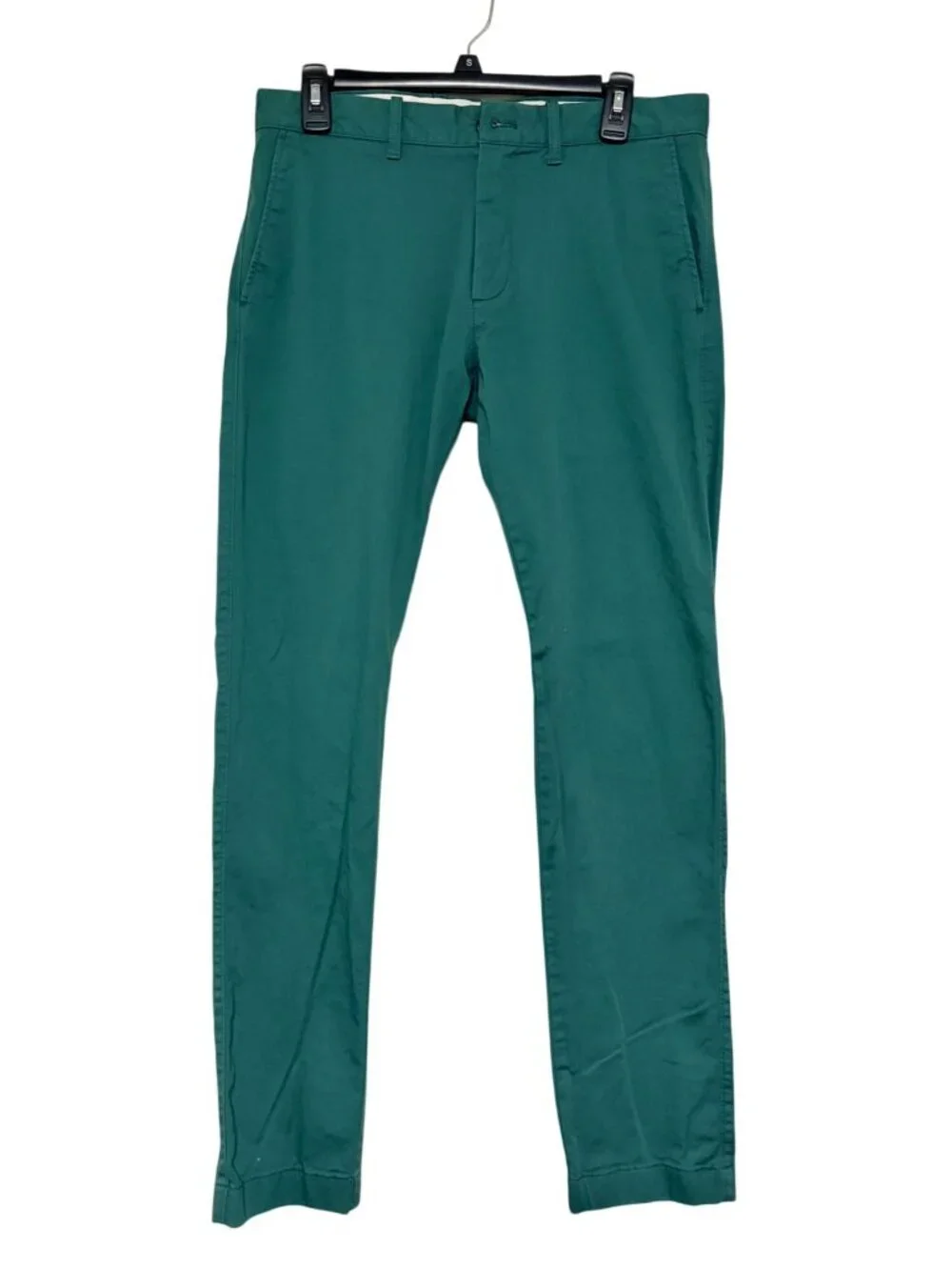 Men's Kelly Green J. Crew Flex Chinos Slim Fit 31